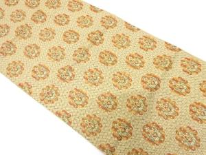 花更紗模様織り出し　名古屋帯